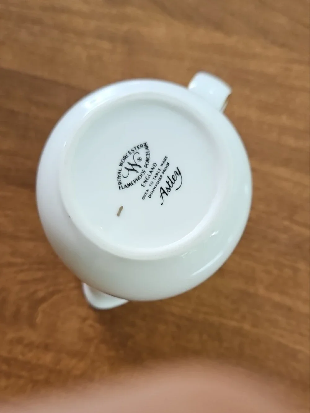 VTG Royal Worcester Astley Porcelain Sugar Bowl and Creamer Set